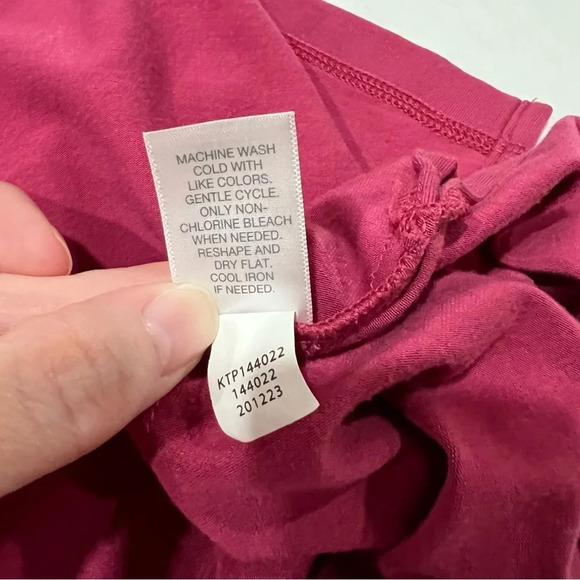 J.Jill Raspberry Fit Twist Back Tunic Medium Petite - Picture 7 of 9